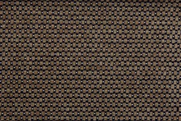 Textuur van bruin gekwadrateerde stof — Stockfoto