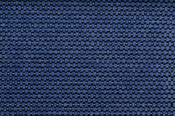 Close-up van textuur van blauwe stof — Stockfoto