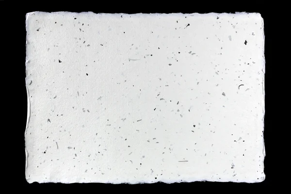 Handmade paper on black background — Stock Photo, Image