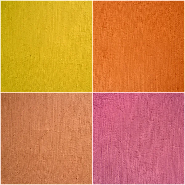 Set of colorful paint wall texture or background — Stock Photo, Image
