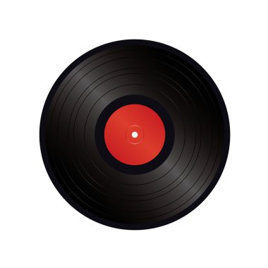 siyah vinil vektör