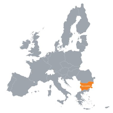 Avrupa Birliği Haritası ile Bulgaristan otelinin konumu