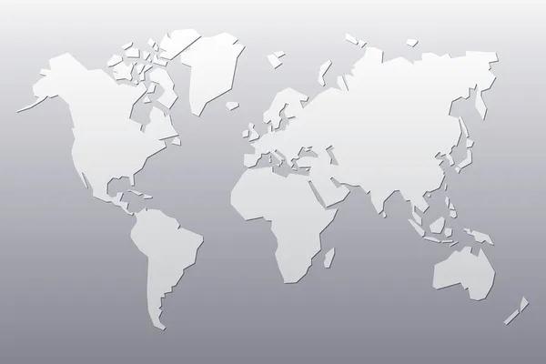 Γκρι αφηρημένη χάρτη του κόσμου — Διανυσματικό Αρχείο