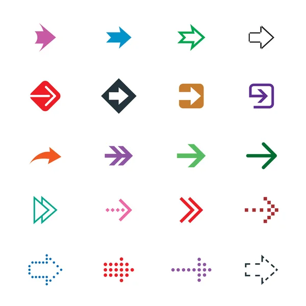 Conjunto de diferentes flechas signos — Vector de stock