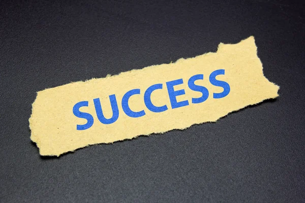 Word success on ripped paper — Stock Photo, Image