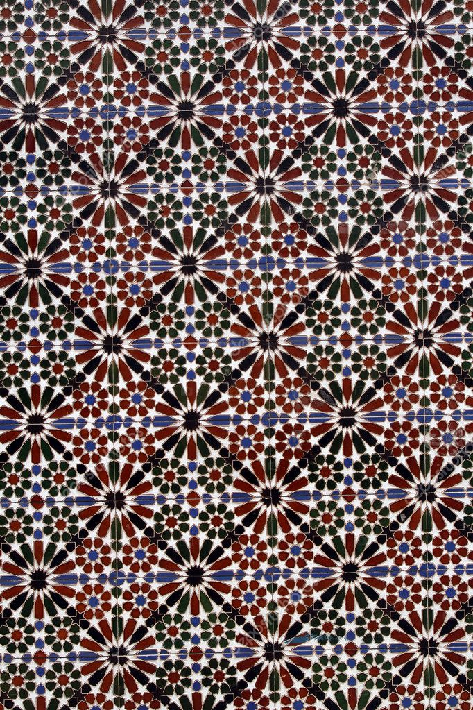 Hagyományos spanyol csempe háttér azulejos — stock fotó © chrupka ...