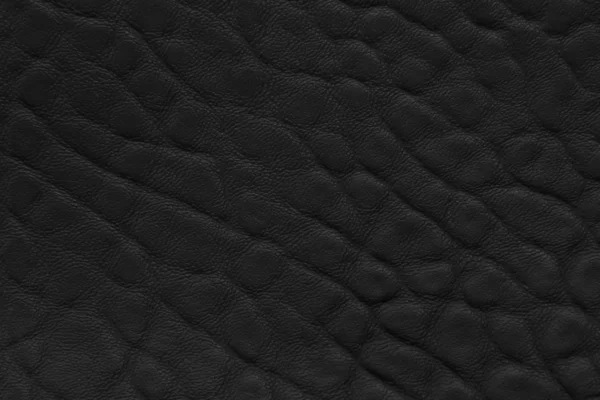 Sfondo o texture in pelle nera — Foto Stock