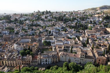 görünümünü albayzin granada, Endülüs, İspanya