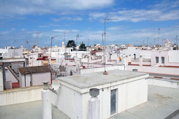 Cityscape of spanish white town — Stock Photo, Image