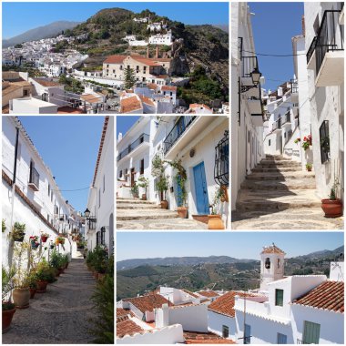 Collection of photos from beautiful Frigiliana, Andalusia, Spain clipart