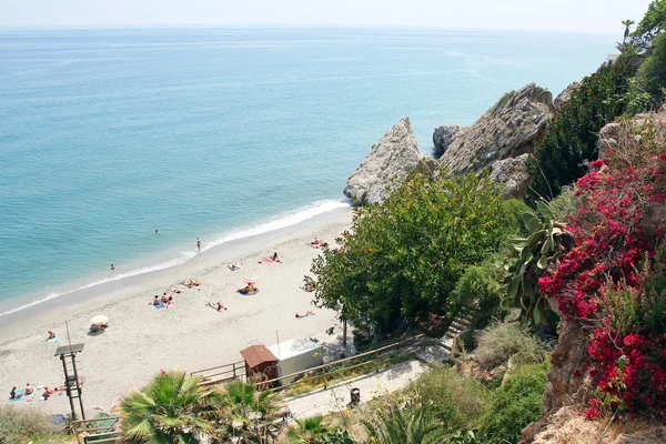 Nerja célèbre station balnéaire sur la Costa del Sol, Malaga, Espagne — Photo