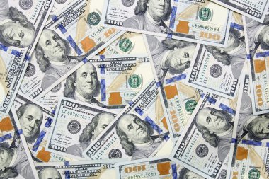 yüz dolarlık banknotlar (yeni 2013 baskı arka plan.
