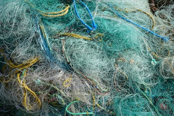 Blue Fishing Nets Background — Stock Photo, Image