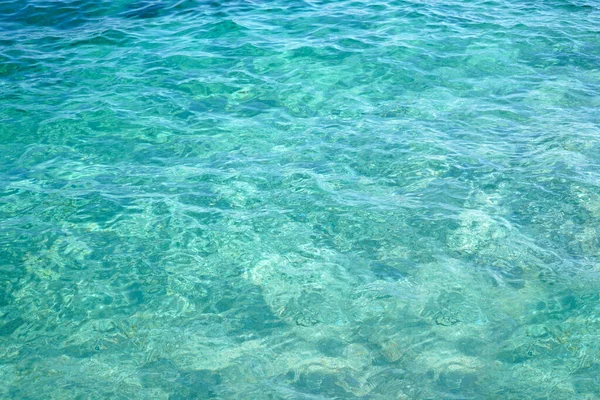 Mar Azul Turquesa Ondas Fundo — Fotografia de Stock