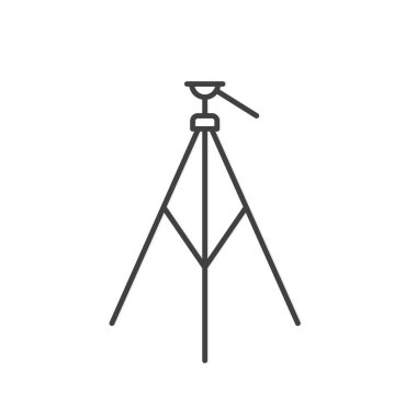 Kamera standı, tripod simge-vektör çizimi