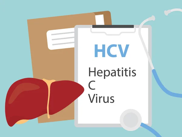 Hepatit Virus Koncept Vektor Illustration — Stock vektor