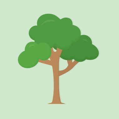 yeşil bahar ağacı - vektör illüstrasyonu
