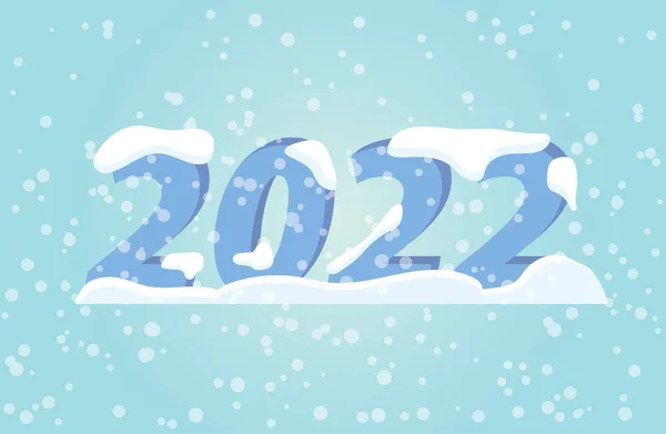 2022年降雪带 矢量图解 — 图库矢量图片