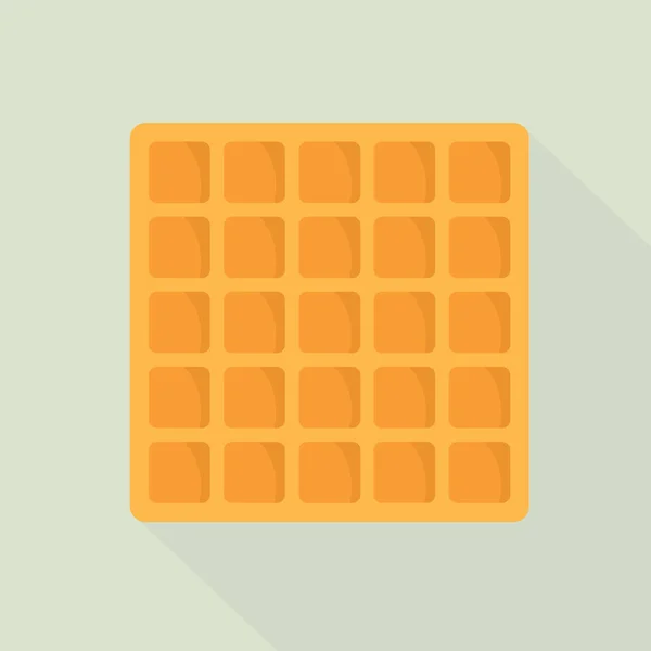 Belgas Waffle Icon Vector Ilustración — Archivo Imágenes Vectoriales