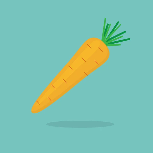 Carrot Vegetable Icon Vector Illustration — Wektor stockowy