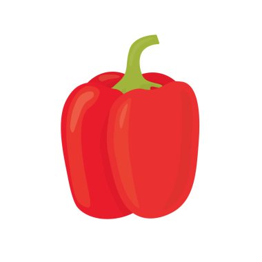 kırmızı biber, kırmızı biber simgesi - vektör illüstrasyonu