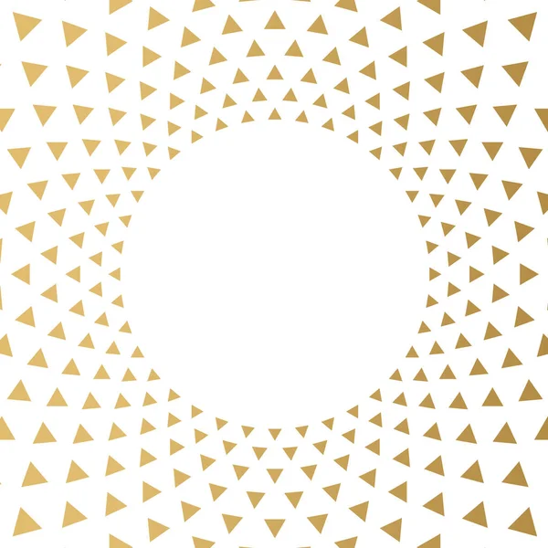 Золота Рамка Кола Трикутників Векторні Ілюстрації — стоковий вектор