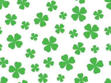 Kusursuz yonca deseni - vektör illüstrasyonu