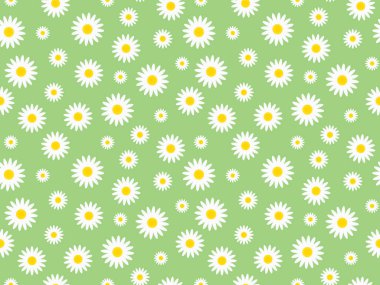 Kusursuz papatya deseni - vektör illüstrasyonu