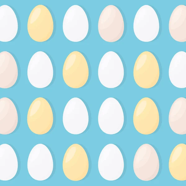 Easter Eggs Pattern Vector Illustration — Stock Vector