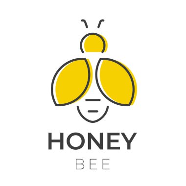 bal arısı simgesi - vektör illüstrasyonu