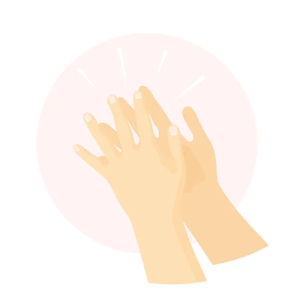 Руки Плескають Оплески Вітають Векторні Ілюстрації — стоковий вектор