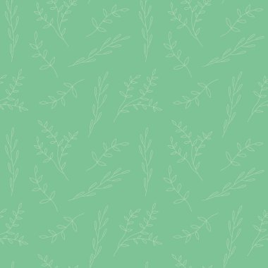 Yaprakları, ambalajı, tekstili, duvar kâğıdı illüstrasyonuyla kusursuz bir desen.