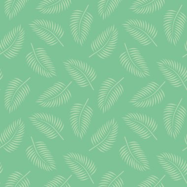 Paketleme, tekstil, duvar kağıdı illüstrasyonu için pürüzsüz palmiye yaprağı deseni