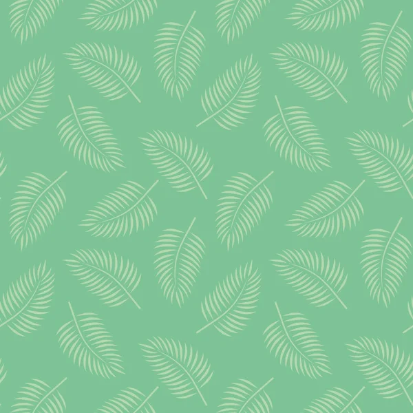Nahtloses Muster Von Palmblättern Für Verpackung Textilien Tapeten Vektorillustration — Stockvektor