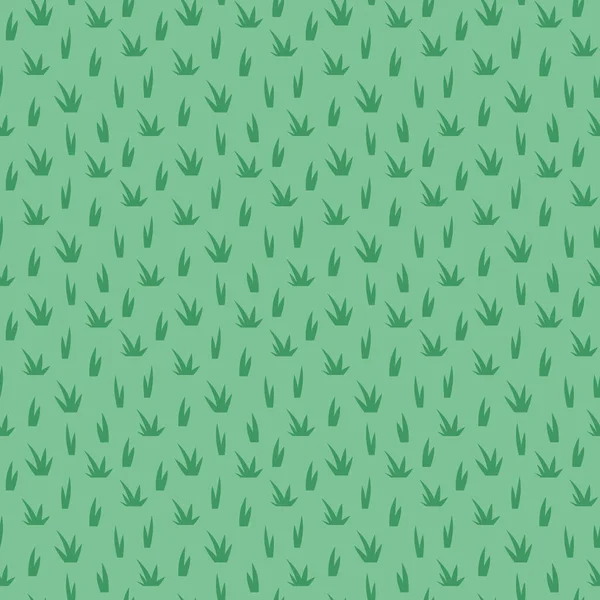 Seamless Pattern Green Grass Vector Illustration — Vettoriale Stock