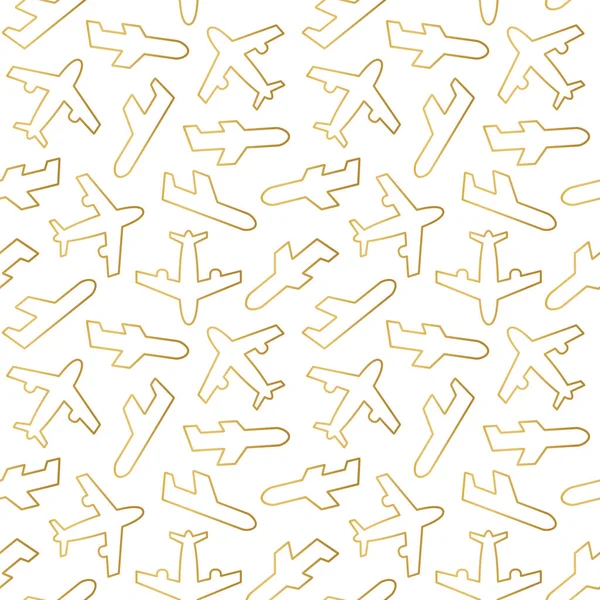 Uçaklarda kusursuz bir desen var. Vektör çizimi.