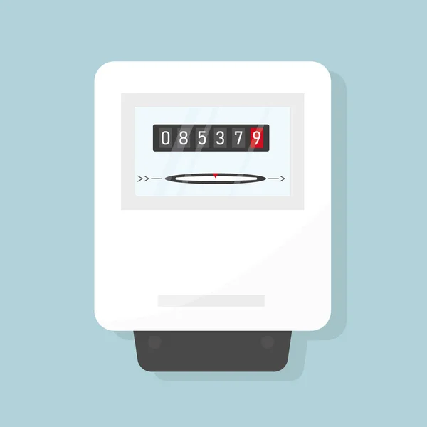 Household Electricity Meter Concept Rising Electricity Prices Vector Illustration — Stockvector