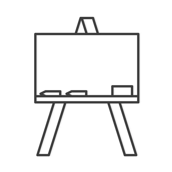 Easel Chalkboard Flipchart Icon Vector Illustration — Vetor de Stock