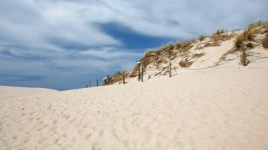 moving sand dune in Slowinski National Park, Leba, northern Poland