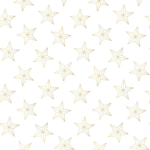 Seamless Pattern Christmas Star Vector Illustration — Stockvektor