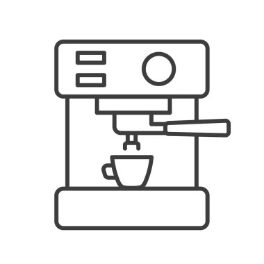 pressure coffee machine icon- vector illustration