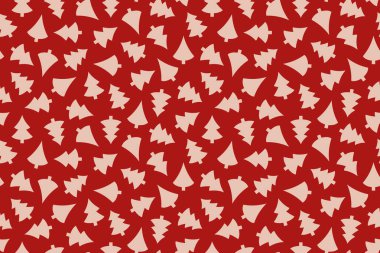 christmas, winter seamless pattern with christmas  trees, great for wrapping, textile, wallpaper, greeting card- vector illustration