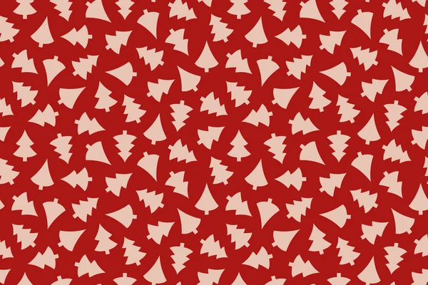 Christmas Winter Seamless Pattern Christmas Trees Great Wrapping Textile Wallpaper — ストックベクタ