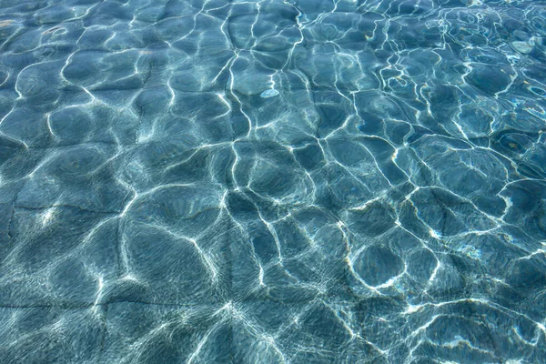 Eau Déchirée Dans Piscine Fond Été — Photo