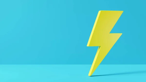 Icona Fulmine Logo Elemento Alimentazione Elettrica Energia Tuono Simbolo Elettricità — Foto Stock