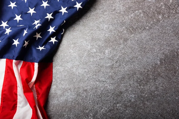 Top View Overhead America United States Flag Memorial Membrance Thank — Stockfoto