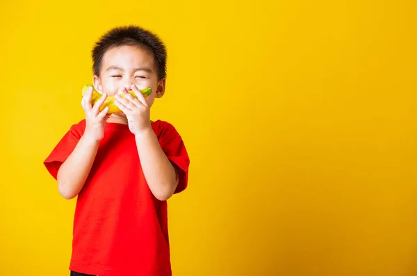 Feliz Retrato Asiático Niño Niño Lindo Niño Atractivo Sonrisa Usando —  Fotos de Stock