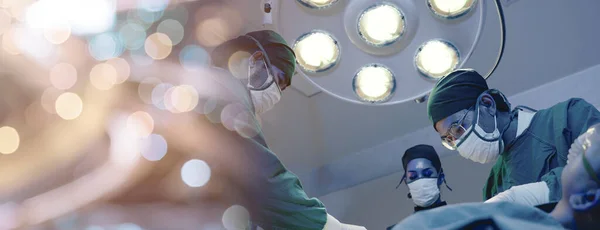 Medisch Chirurgisch Team Operatiepatiënt Groep Chirurg Aan Het Werk Operatiekamer — Stockfoto