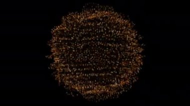 İmaj dünyasının grafiksel videosu havada evrim hareketi, paradigma kayması, Paradigma kayması kelime bulut konsepti gibi kelimelerden oluşan kolaj