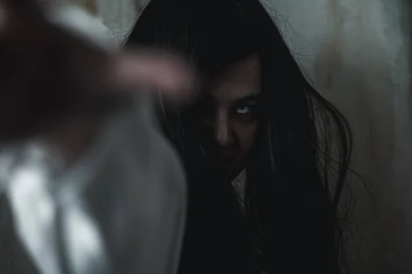 Scary Ghost Woman Asian Ghost Zombie Horror Creepy Scary Have — 图库照片